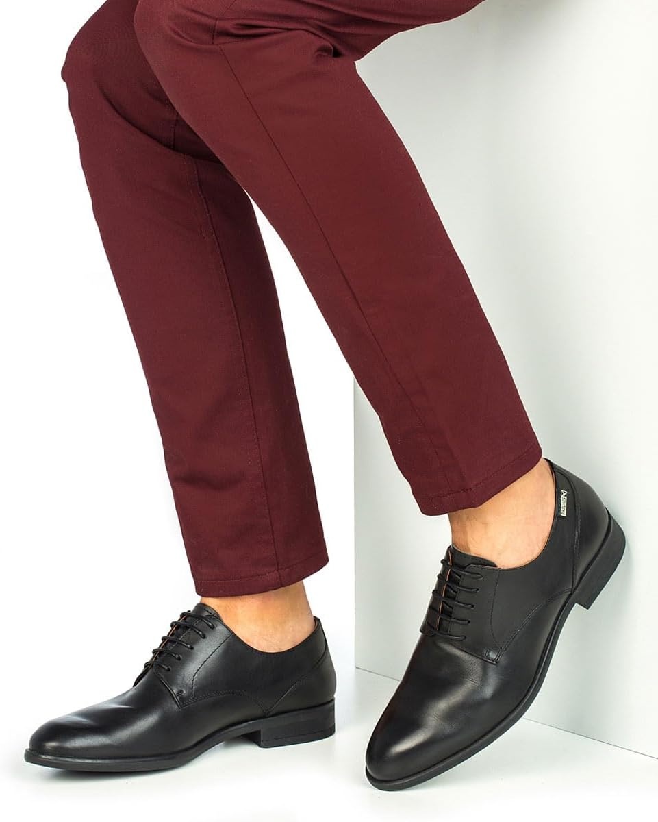 PIKOLINOS Bristol Lace-Up Shoes Men | Leather | Removable Insole | Size US 6-13(Black)