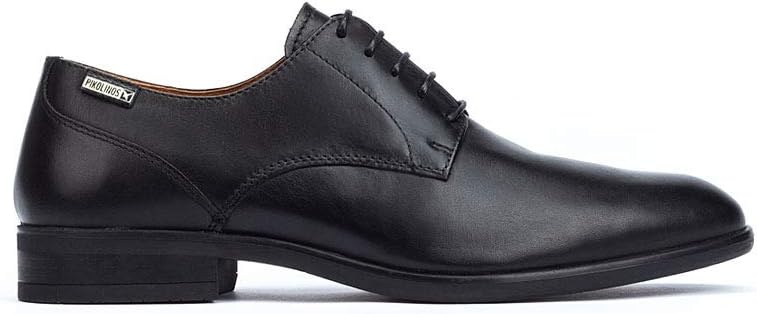 PIKOLINOS Bristol Lace-Up Shoes Men | Leather | Removable Insole | Size US 6-13(Black)