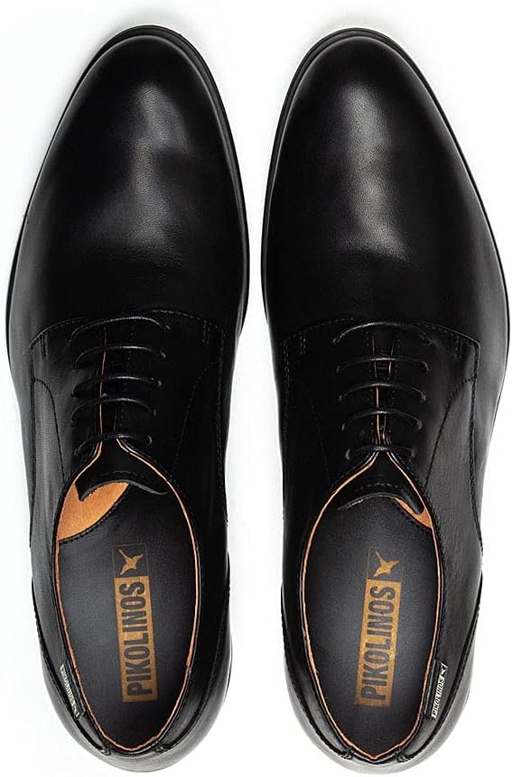 PIKOLINOS Bristol Lace-Up Shoes Men | Leather | Removable Insole | Size US 6-13(Black)