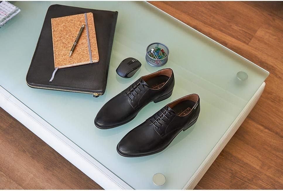 PIKOLINOS Bristol Lace-Up Shoes Men | Leather | Removable Insole | Size US 6-13(Black)