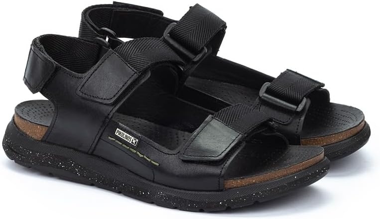 PIKOLINOS Leather Nijar M0B-0122 Men’s Flat sandals(Black)