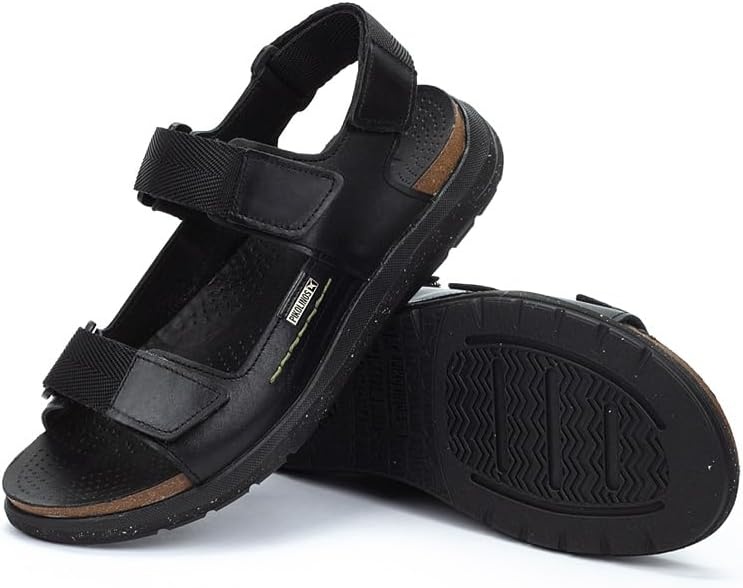 PIKOLINOS Leather Nijar M0B-0122 Men’s Flat sandals(Black)