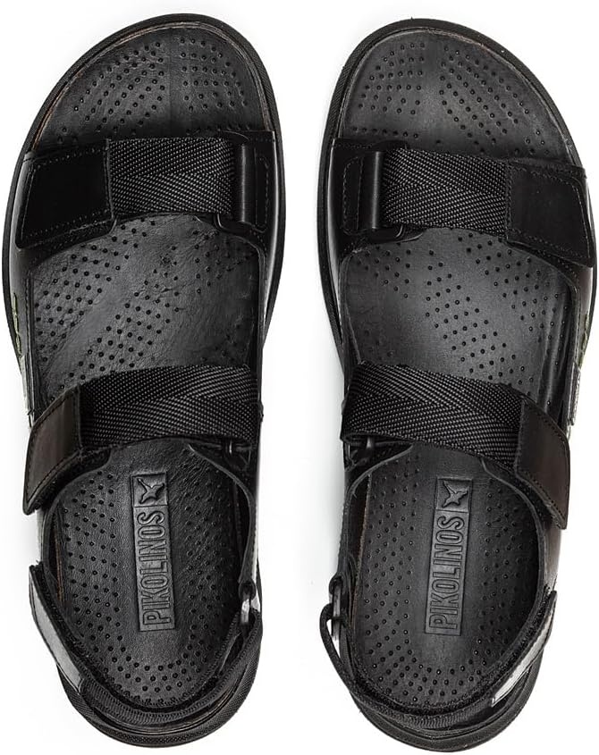 PIKOLINOS Leather Nijar M0B-0122 Men’s Flat sandals(Black)