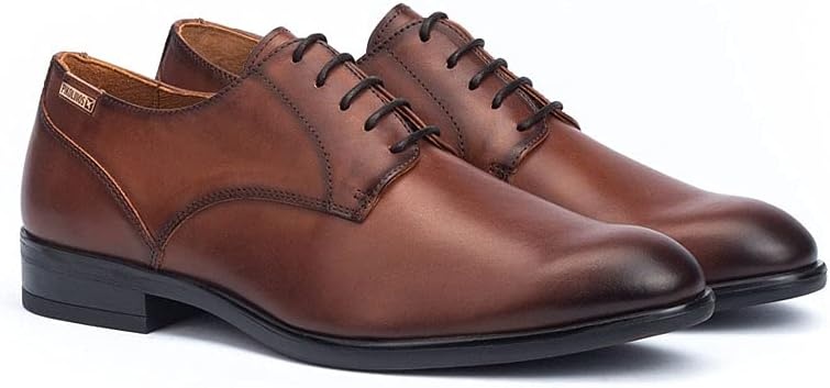 PIKOLINOS Bristol Lace-Up Shoes Men | Leather | Removable Insole | Size US 6-13(Cuero)