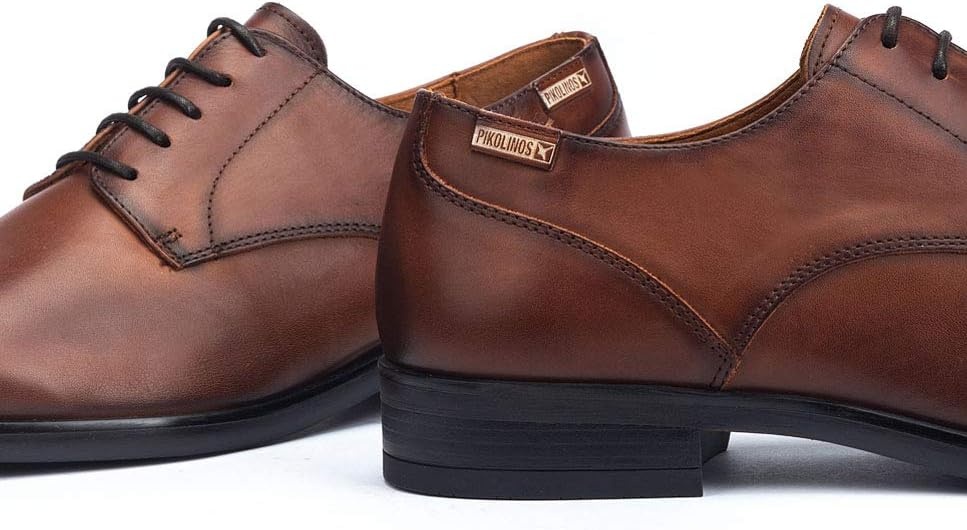 PIKOLINOS Bristol Lace-Up Shoes Men | Leather | Removable Insole | Size US 6-13(Cuero)