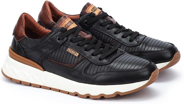 Pikolinos Mens Pikolinos Sneakers Leather Aranda for Man Color Black(Black)