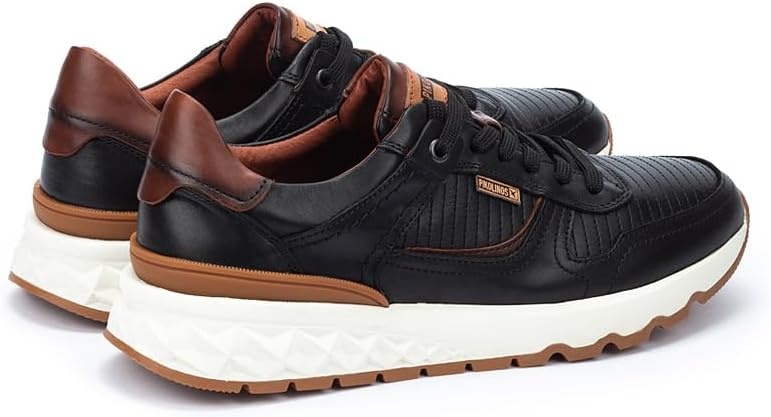 Pikolinos Mens Pikolinos Sneakers Leather Aranda for Man Color Black(Black)