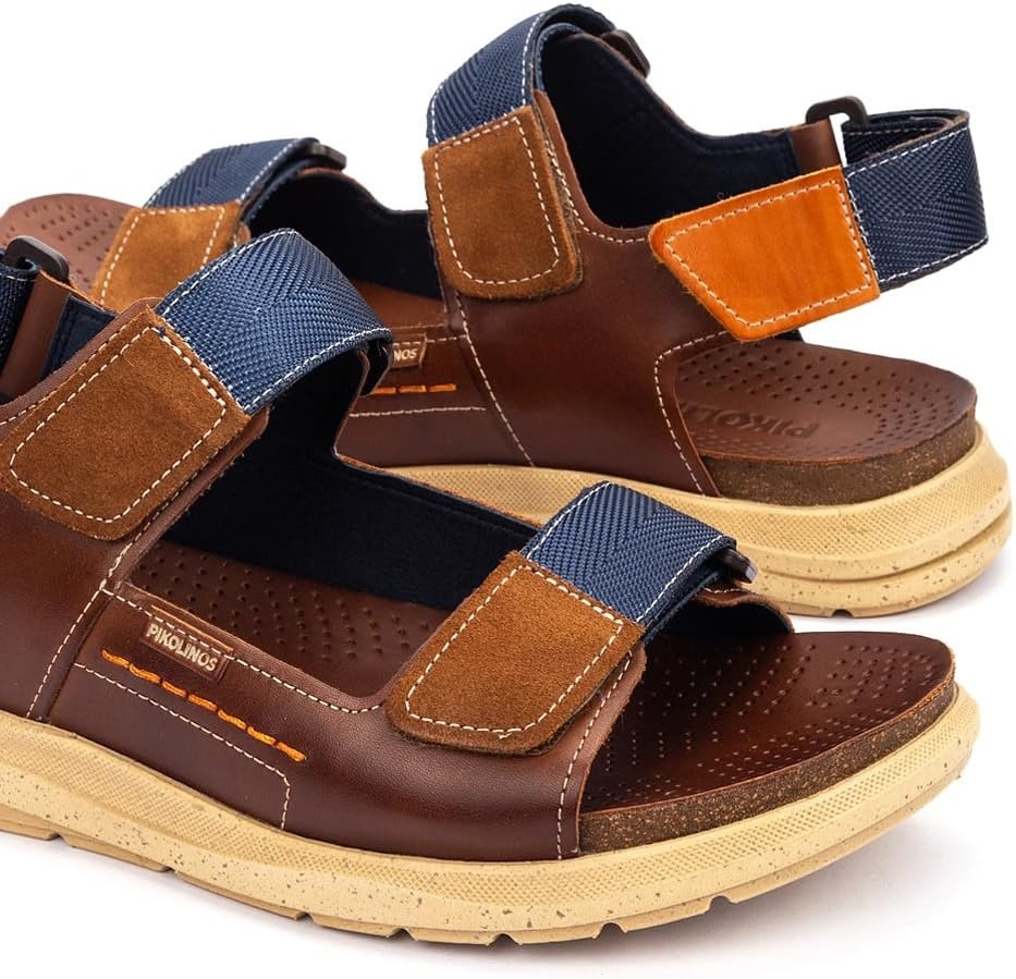 PIKOLINOS Leather Nijar M0B-0122 Men’s Flat sandals(Cuero)