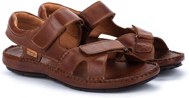 PIKOLINOS Flat Sandals Leather Tarifa for Man(Cuero)