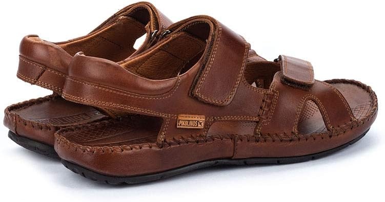 PIKOLINOS Flat Sandals Leather Tarifa for Man(Cuero)