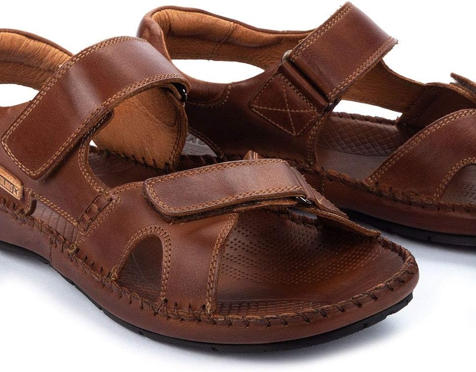 PIKOLINOS Flat Sandals Leather Tarifa for Man(Cuero)