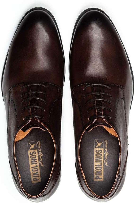 PIKOLINOS Bristol Lace-Up Shoes Men | Leather | Removable Insole | Size US 6-13(Olmo)