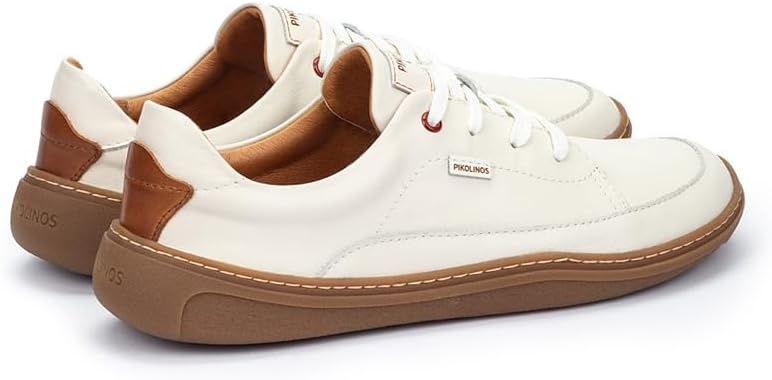 Pikolinos Aranjuez Unisex Leather Flat Shoes(Nata)