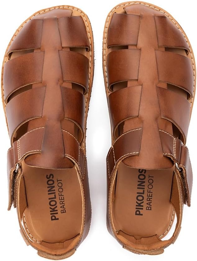 PIKOLINOS Betera Barefoot Sandals Men | Leather | Extra-Light | Brown