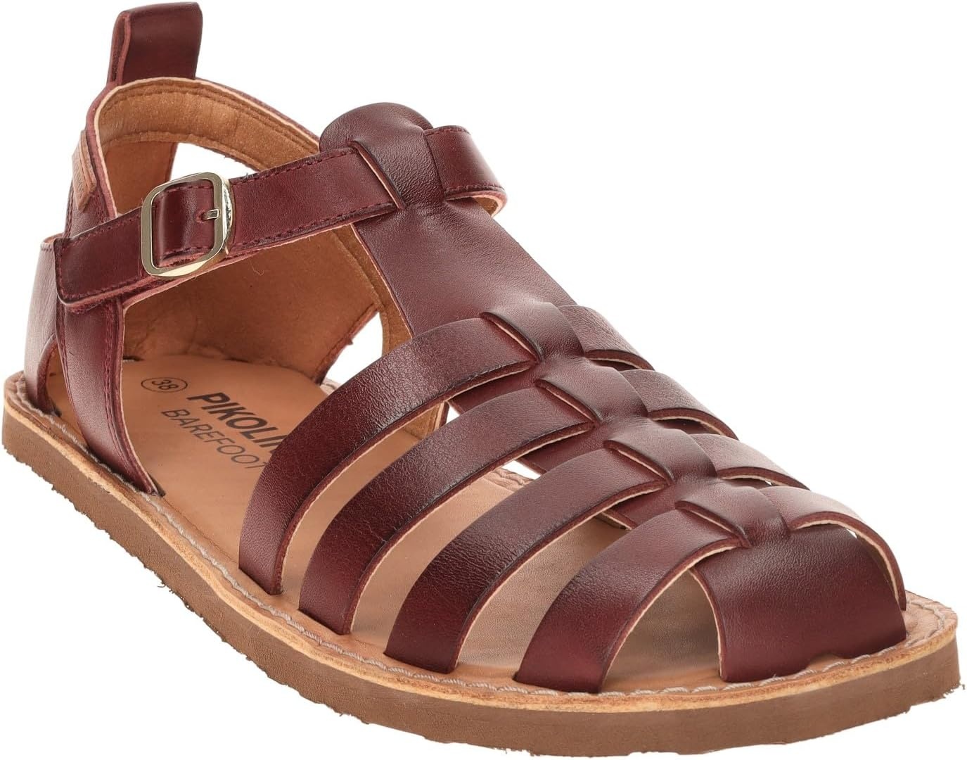 PIKOLINOS Betera Women’s Barefoot Sandals | Leather | Extra-Light | Red