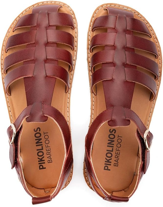 PIKOLINOS Betera Women’s Barefoot Sandals | Leather | Extra-Light | Red