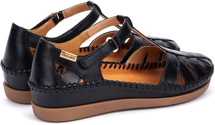 PIKOLINOS Semi-Closed Shoes Leather Cadaques for Woman(Black)