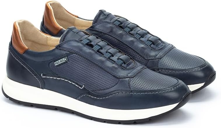 Pikolinos Mens Pikolinos Sneakers Leather Getafe for Man Color Blue(Blue)