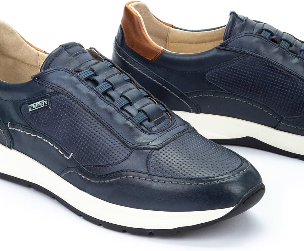 Pikolinos Mens Pikolinos Sneakers Leather Getafe for Man Color Blue(Blue)
