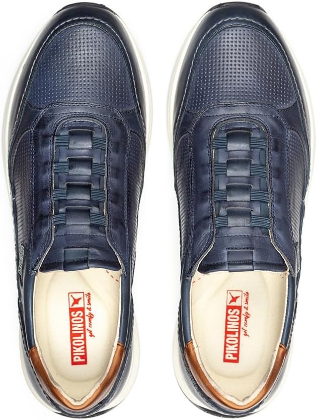 Pikolinos Mens Pikolinos Sneakers Leather Getafe for Man Color Blue(Blue)