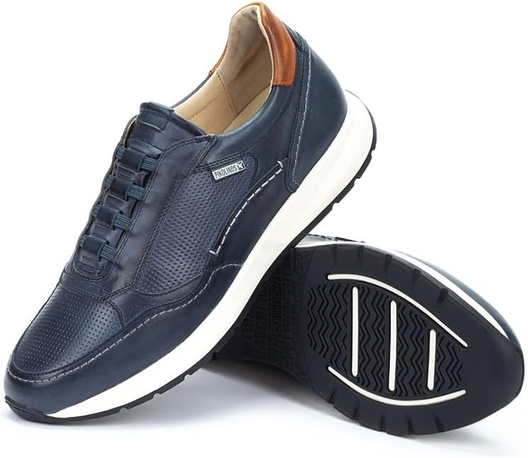 Pikolinos Mens Pikolinos Sneakers Leather Getafe for Man Color Blue(Blue)