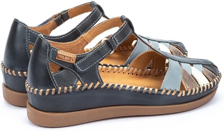 PIKOLINOS Semi-Closed Shoes Leather Cadaques for Woman(Ocean)