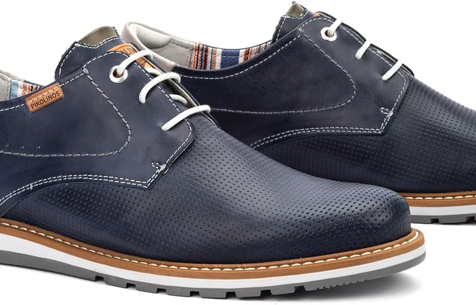 PIKOLINOS Lace-up Shoes/Lace-ups Leather Berna for Man Blue