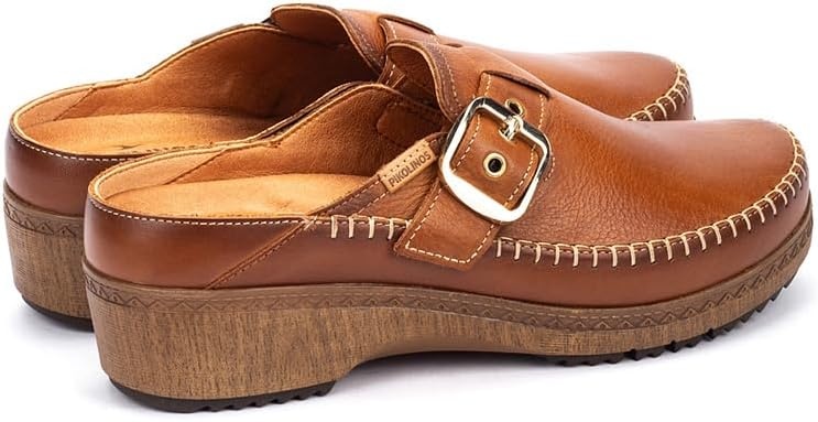 Pikolinos Womens Pikolinos Clogs Leather Granada for Woman Color Brandy(Brandy)