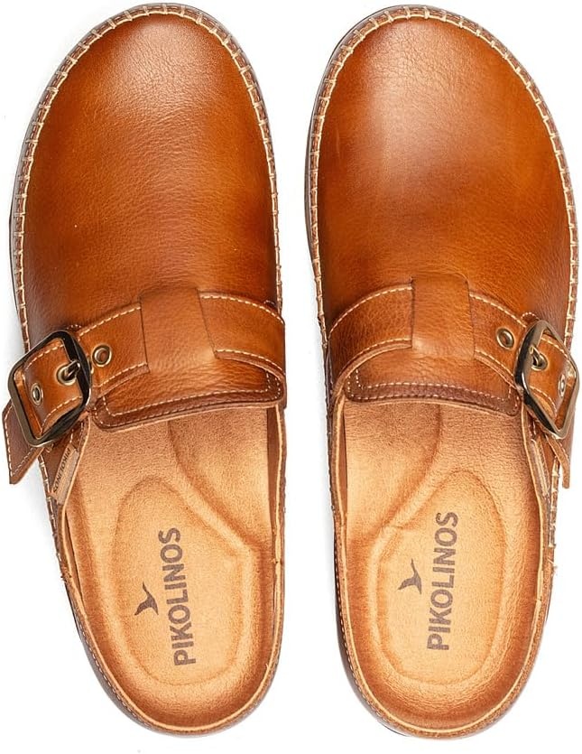 Pikolinos Womens Pikolinos Clogs Leather Granada for Woman Color Brandy(Brandy)