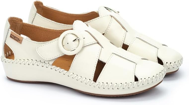 PIKOLINOS Semi-Closed Shoes Leather P. Vallarta for Woman(Nata)