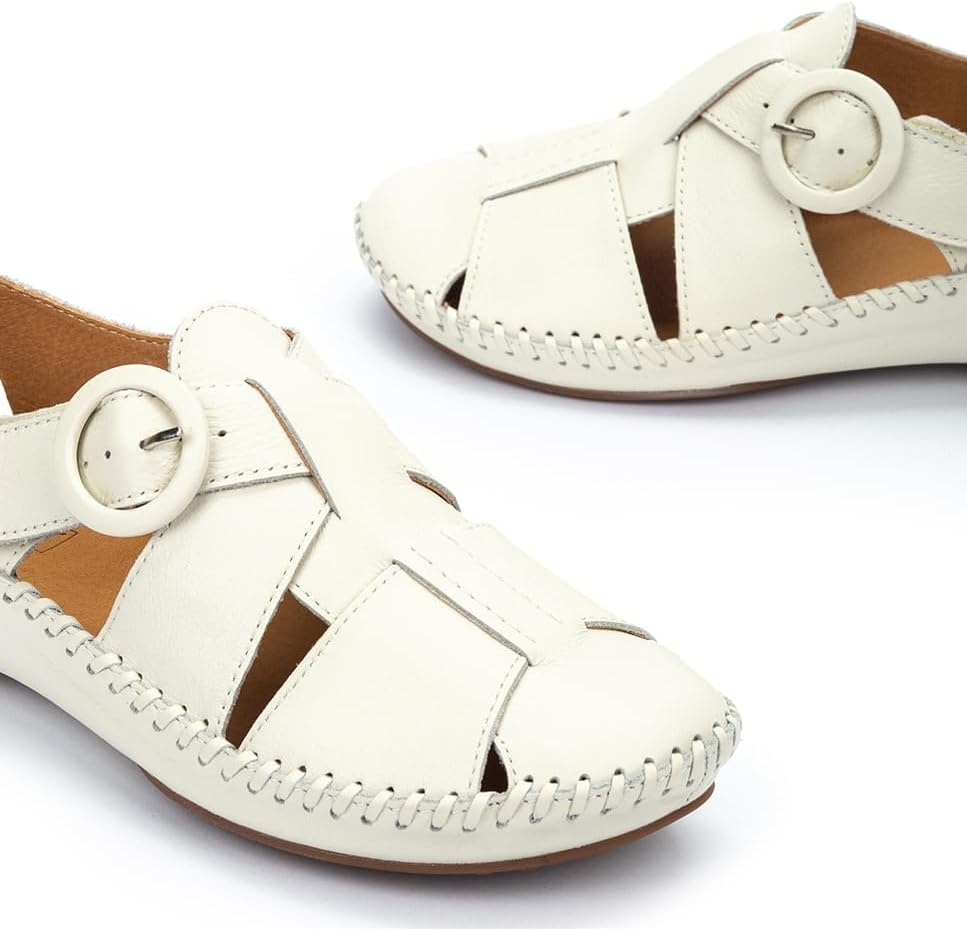 PIKOLINOS Semi-Closed Shoes Leather P. Vallarta for Woman(Nata)
