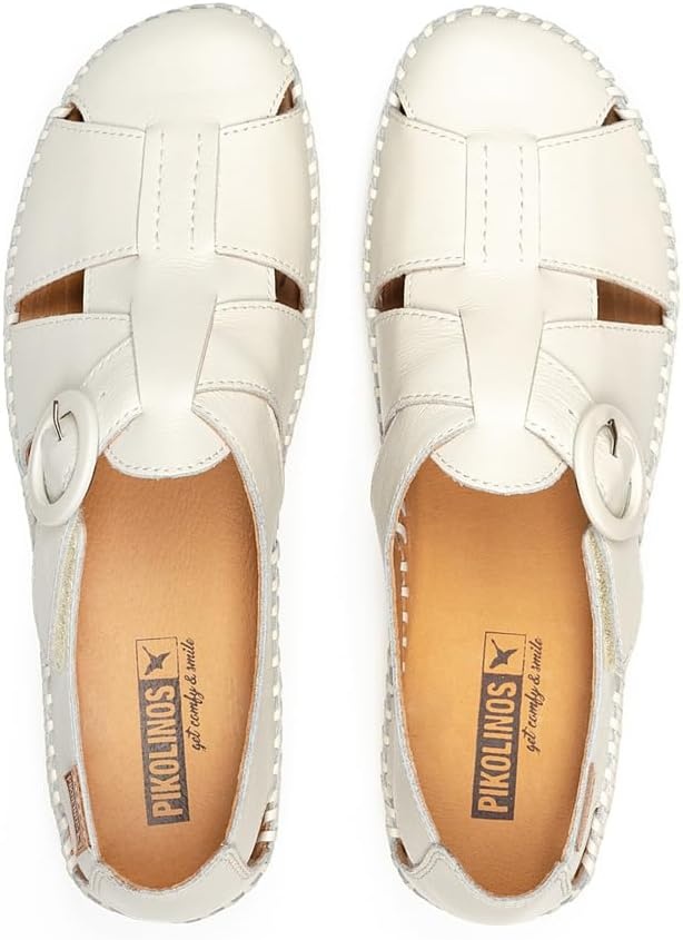 PIKOLINOS Semi-Closed Shoes Leather P. Vallarta for Woman(Nata)