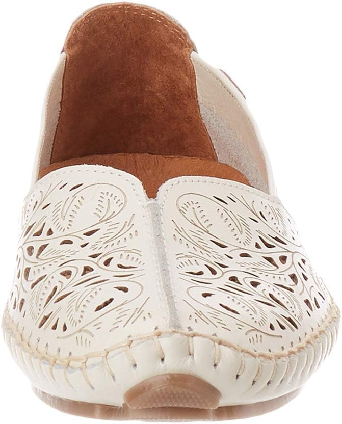 PIKOLINOS Jerez 578-4976 Women’s Slip-On Moccasins – Premium Calfskin Leather – Removable Cushioned Insole, Flexible Sole, Lightweight Everyday Comfort(Nata)