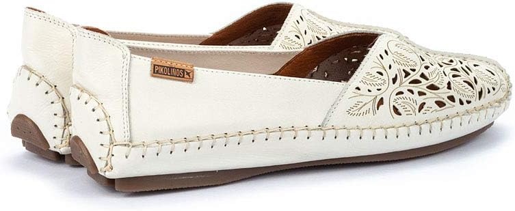 PIKOLINOS Jerez 578-4976 Women’s Slip-On Moccasins – Premium Calfskin Leather – Removable Cushioned Insole, Flexible Sole, Lightweight Everyday Comfort(Nata)