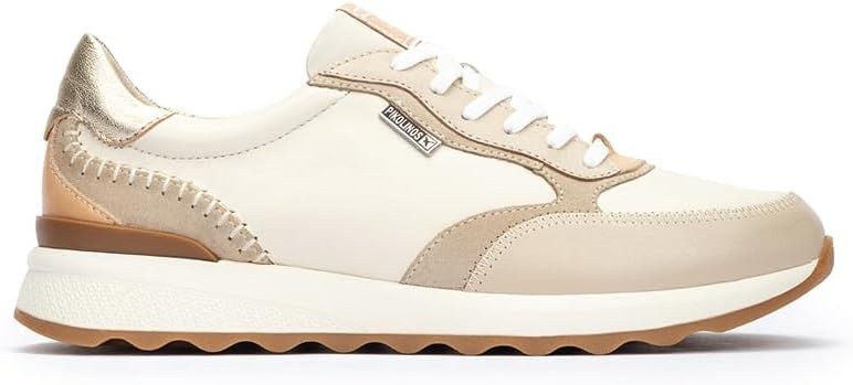 PIKOLINOS Womens Sneakers Leather Arrecife for Woman(Marfil)