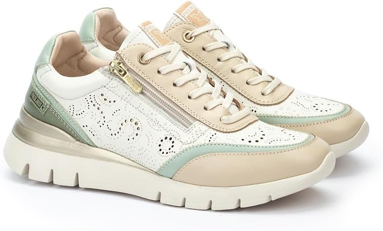PIKOLINOS Sneakers Leather Cantabria for Woman(Off-white)