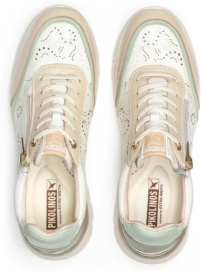 PIKOLINOS Sneakers Leather Cantabria for Woman(Off-white)