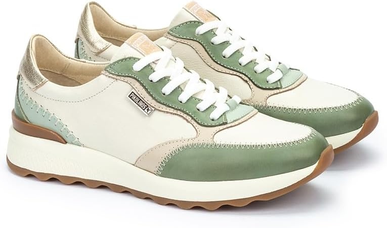 PIKOLINOS Womens Sneakers Leather Arrecife for Woman(Mint Green)