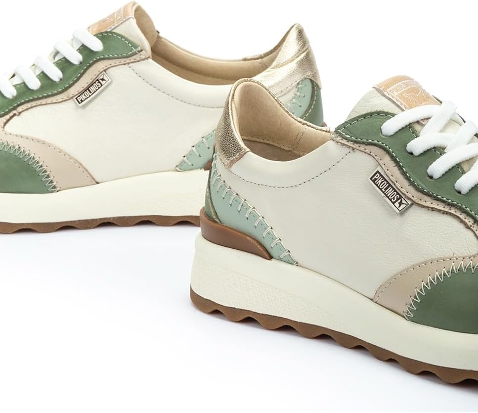PIKOLINOS Womens Sneakers Leather Arrecife for Woman(Mint Green)