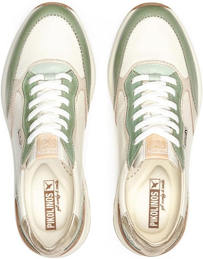 PIKOLINOS Womens Sneakers Leather Arrecife for Woman(Mint Green)