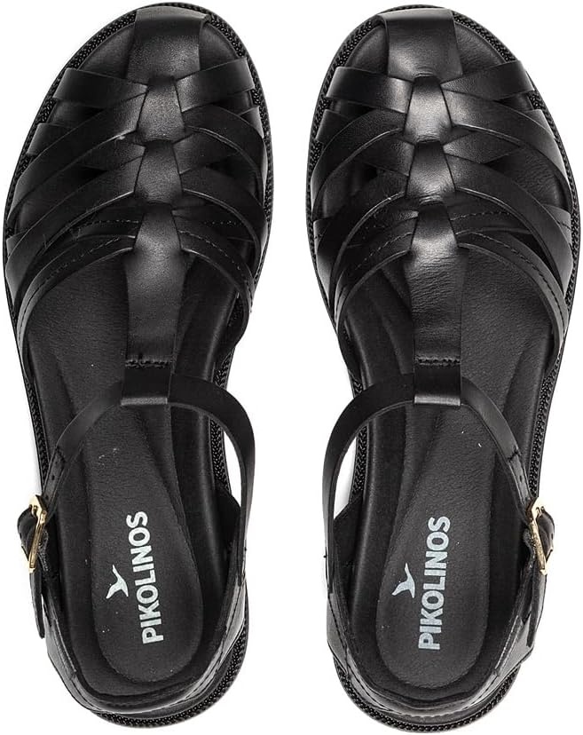 PIKOLINOS Flat sandals Leather Navia for Woman(Black)