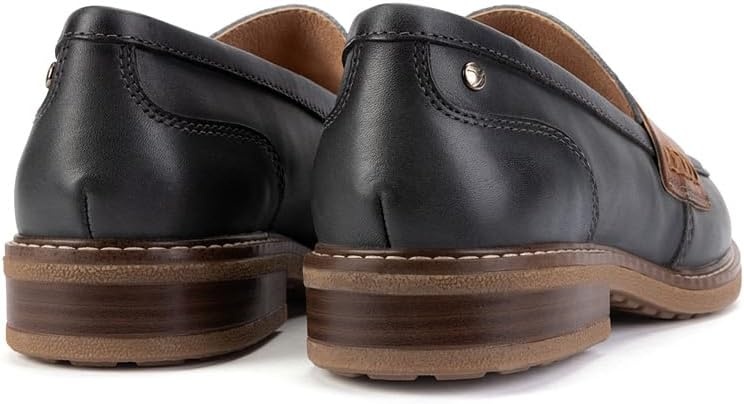 PIKOLINOS Aldaya W8J-3541 Women’s Loafers – Premium Calfskin Leather Slip-On – Lightweight Comfort, Removable Insole, Medium & Wide Width Ergonomic Everyday Support(Ocean)