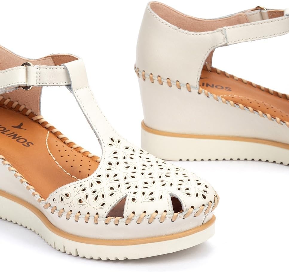 PIKOLINOS Wedge sandals Leather Aguadulce for Woman(Nata)