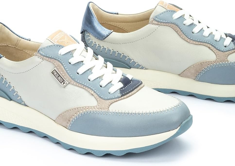 PIKOLINOS Womens Sneakers Leather Arrecife for Woman(Denim)