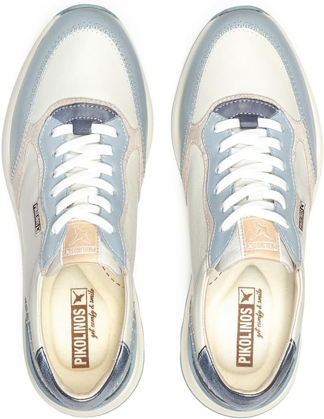 PIKOLINOS Womens Sneakers Leather Arrecife for Woman(Denim)
