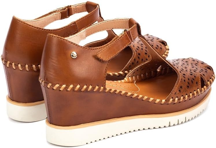 PIKOLINOS Wedge sandals Leather Aguadulce for Woman(Brandy)