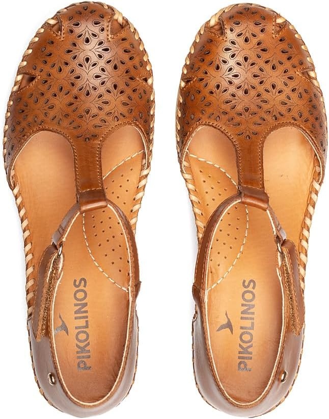PIKOLINOS Wedge sandals Leather Aguadulce for Woman(Brandy)