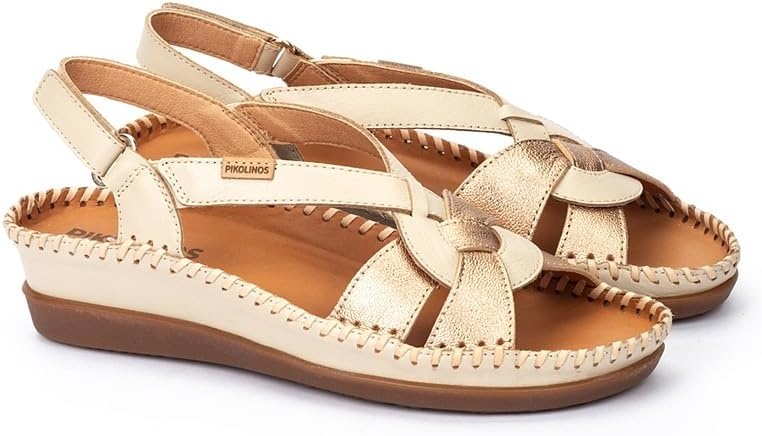 PIKOLINOS Wedge sandals Leather Cadaques for Woman(Marfil)