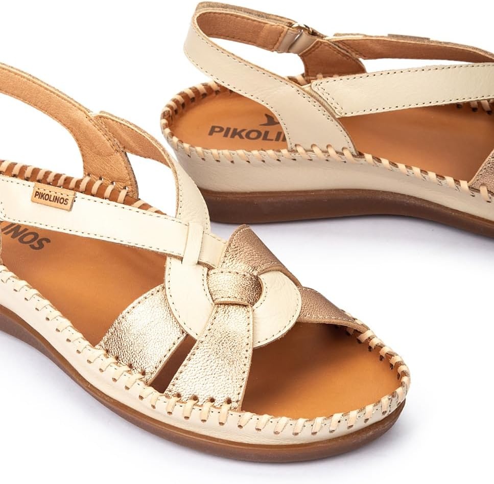 PIKOLINOS Wedge sandals Leather Cadaques for Woman(Marfil)