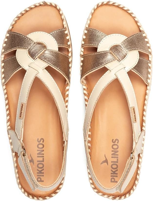 PIKOLINOS Wedge sandals Leather Cadaques for Woman(Marfil)